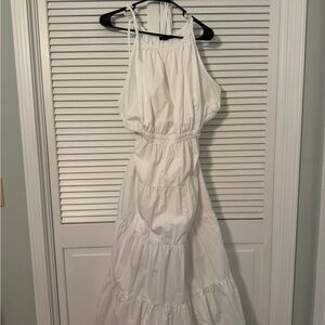 JCrew White Cutout Dress